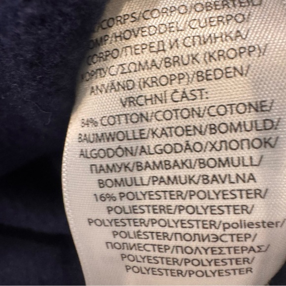 Ralph Lauren Polo Boys Navy Blue Hoodie Pullover Size 7 Red Pony Logo - Picture 8 of 10